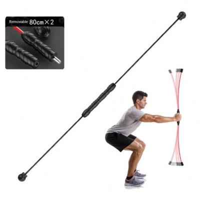 China Multifunctional Training Rod Fitness Elastic Stick Tremor Rod Comprehensive Training Exercise Fitness Bodybuilding 2021 new for sale