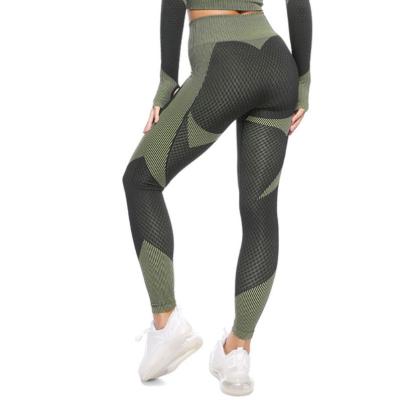 China New Women's Fitness Legging Sports Three-piece Suit Tight-fitting Sportswear Elastic Waist Hip-lifting Yoga Suit Breathable Clothing for sale