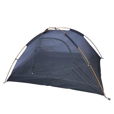 China Aluminum Mat Rod Gray Ultralight Single Camping Tents Diamond Ground Nail Waterproof Double Layer Hexagonal Outdoor Tent for sale