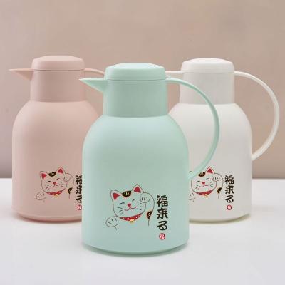 China Wholesale PORTABLE Double Wall Insulated Vacuum Flask Coffee Pot Thermos With Glass Interior for sale