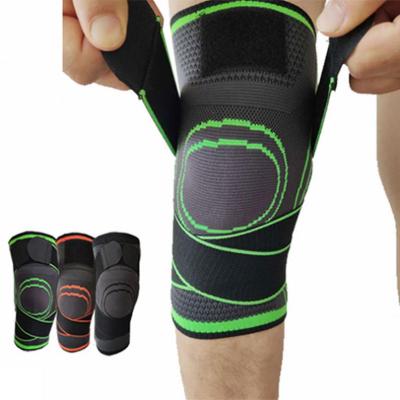 China New Wear Resistant Adjustable Pressurization Hinged Bandage Knee Brace Support Sports Compression Knee Brace Belt for sale