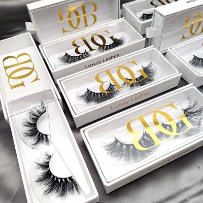 China Packaging mink lasheswholesale lashbox 25mm thick mink lashes3d wholesaler for sale