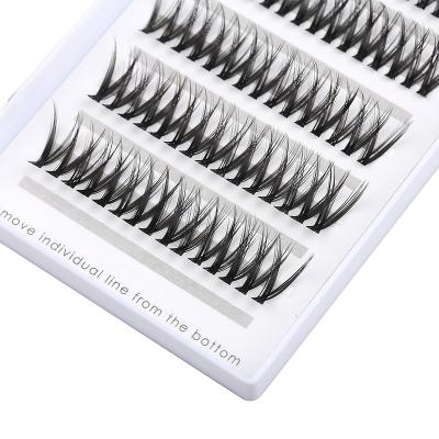 China Luxury Premade Eyelash Extension Makeup 2022 Trend 0.07 C D New Fan Self Apply Precut Eyelash Extension False Mink Lashes for sale