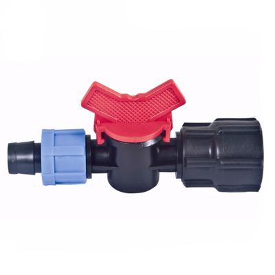 China Irrigation Plastic Valve Mini Driptape Barb Lock Offtake Plastic Valve Use for sale