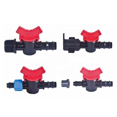 China Plastic Plastic Irrigation Threaded Water Valve For LDPE Hose And Dripline for sale