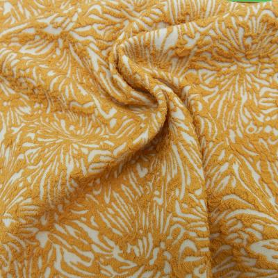 China Anti Pill Jacquard Fabric Soft Knitted Dress Fabric 37%nylon 55%polyester 8%spandex For Swimwear Dance Wear for sale