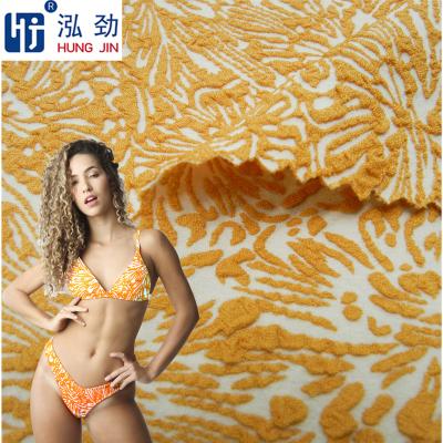 China Anti Pill Women Dress Fashionable Custom Spandex Knitted Rib Knit Jacquard Fabric Damask Fabric Jacquard for sale