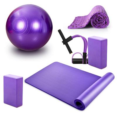 China Durable Five-in-One Gym Fitness Yoga Ball Cushion Multifunctional Waterproof Starter Kit Set for sale