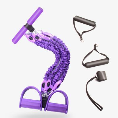 China Gym exercise type the new foot pull the sit-UPS fitness equipment auxiliary arms and feet at home exercise the elastic three-purpose pull of the sit-UPS for sale