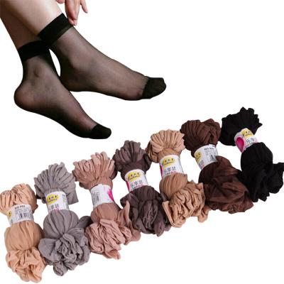 China Factory Wholesale Cheap Price Disposable Breathable Nylon Silk Disposable Socks For Women for sale