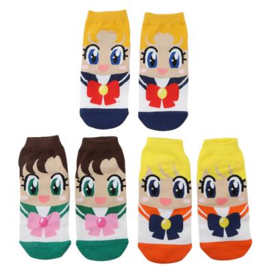 China Korea fashion girls kawaii cute loose cotton ankle socks cartoon cute teen princess socks for sale