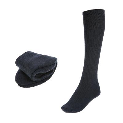 China High Quality Viable Wholesale Custom Made High Quality Wool-acrylic Thermal Police Knee Army Military Socks Terry for sale