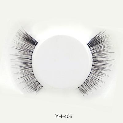 China Natural Handmade Eyelashes Sharpened High Quality and Elegant Double False Eyelashes Eyelash Extension for sale