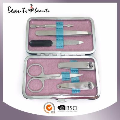 China PU case with suede lining fashionable and hot sales high quality stainless steel full set by ISO and BSCI factory for sale