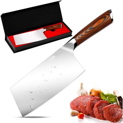 China 7 Inch Disposable High Carbon Stainless Kitchen Knife Vegetable And Butcher Chef Knives With Ergonomic Handle for sale