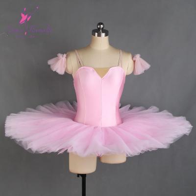 China Stage Performance Wear Female Ballet Dancer's Costume Dresses 7 Layers Tulle Tutu Stiff Dress For Women Ballet Tutus OEM Style BLL441 for sale