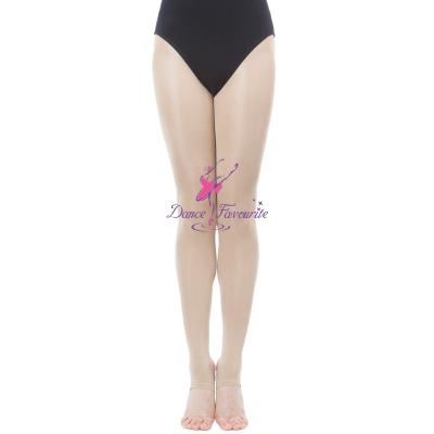 China Antibacterial Dance Girl's Favorite Stirrup Ballet Dance Tube Tights Lovely With Holes TF04 for sale