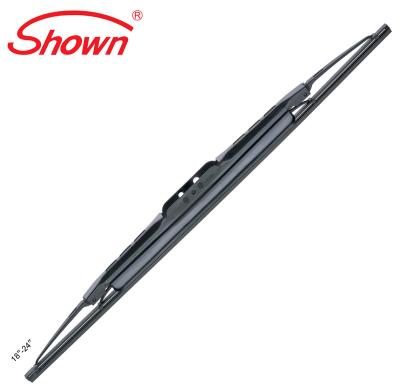 China Metal + Rubber Wiper Blades China Factory Metal Frame Spoiler Type Car Auto Wiper Blade for sale