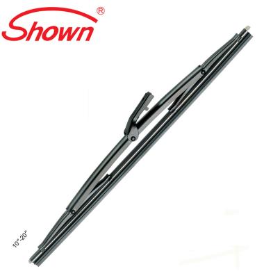 China Auto Frame Wiper Blade Car Window Wiper Metal Frame With Plastic Holder for sale