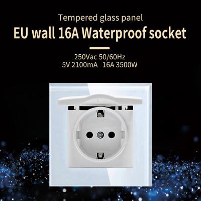 China Waterproof Electrical Switch Socket for Wall Installation European standard for sale