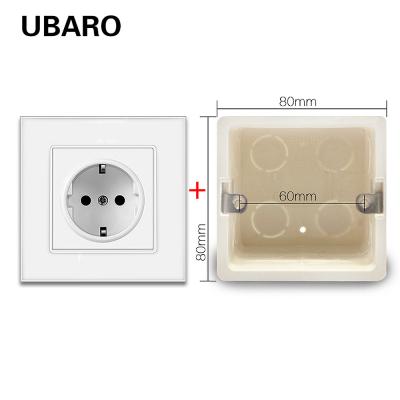 China 135g Wall Electrical Socket 16A Square Bottom usb type c wall outlet Box for sale