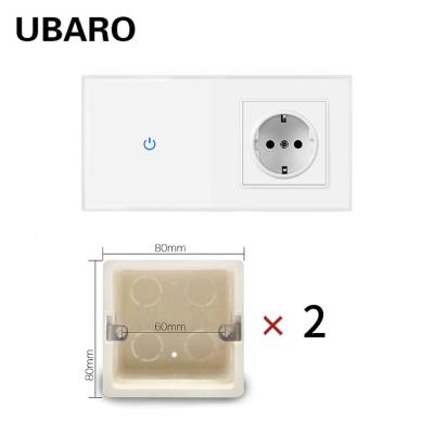 China 1 Gang Switch 1 Gang Socket Switch de plástico y enchufe con control de un solo cable en vivo en venta