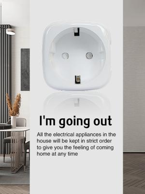 China App Controlled Smart Plug Socket Voice Control Wifi Power Outlet CE for sale