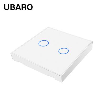 China 2gang Paste Switch 86*86*12mm Smart Home RF 433.92MHZ Interruptor Remoto com 3-50 pés de distância de transmissão à venda