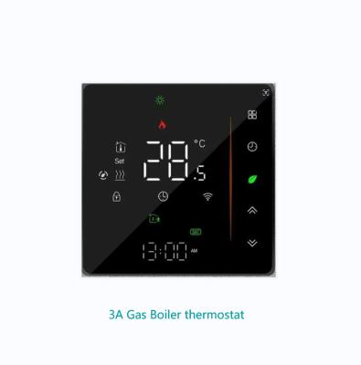 China Tuya WI-FI Smart Gas Boiler 3A Thermostat Temperature Controller Programmable Touch / Mobile APP/ Voice Control Compatible With Alexa/Google Homeor Central Heating With Temperature Calibration for sale