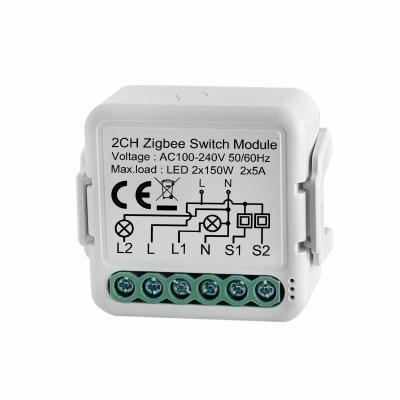 Chine 2CH ZigBee Smart Breaker Switch Remote App Control In IOS 8.0/Android 4.3 Systems For Home Automation Real-Time Setting à vendre