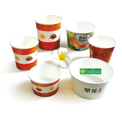 China 390cc 520cc 850cc 1100cc Disposable Logo Disposable Custom Printed Paper Bowl With Lid Hot Food Container for sale