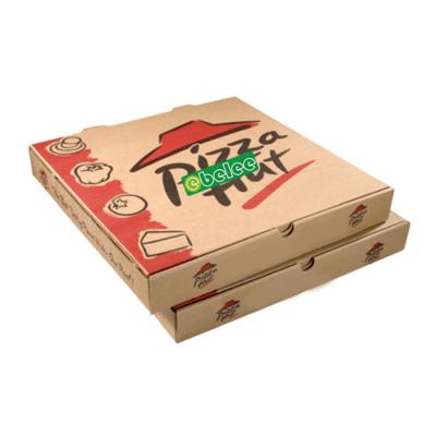 China Logo Pizza Box Paper Disposable Custom Cardboard for Pizza Packaging for sale