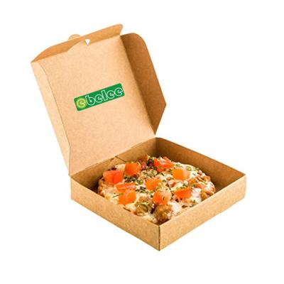 China Disposable Craft Paper Pizza Packing Box Disposable Food Package for sale