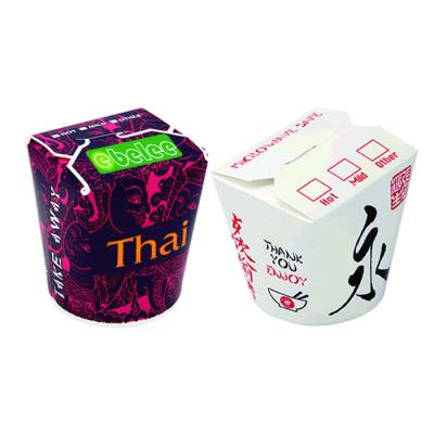 China Factory Disposable Logo Print Paper Noodle Box Custom Made From China for sale