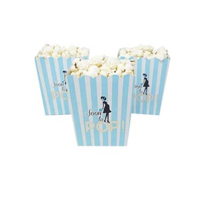 China Disposable Foldable Custom Printed Paper Popcorn Box for sale