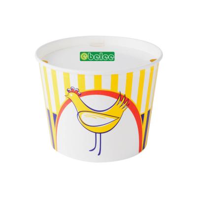 China disposable take away disposable kfc chicken paper bucket for sale