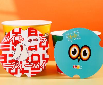 China Fried Chicken Disposable Custom Paper Bucket With Paper Lid for sale