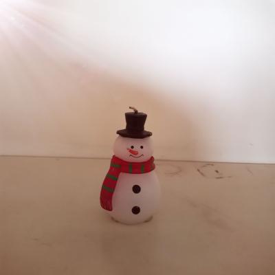 China Hot Selling Scented High End Luxury Gifts Modeling Candles Snowman for sale