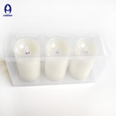 China COLOR CHANGER Beautiful Yellow Wick Rocking LED Candle Light For Home Decoration for sale