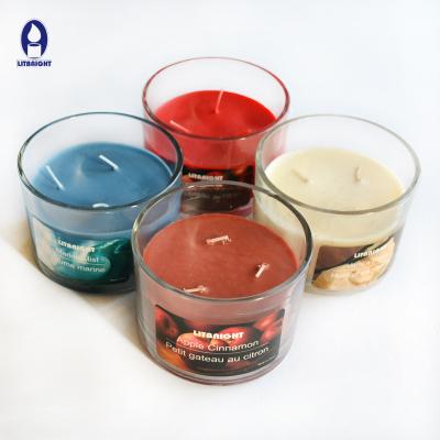 China High End Luxury Gifts Scented Large Size 3 Wicks Hot Sale Glass Candles Scented Glass Jar Candle for sale