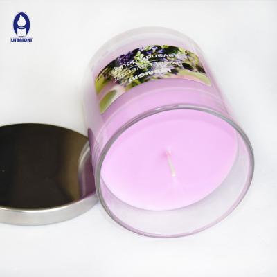 China High End Luxury Hot Sale Lid Gifts Scented Glass Candles Scented Glass Jar Candle for sale