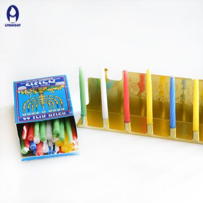 China Customized Used Design Religious Chanukah Candles Hanukkah Candles For Jewish Activities 20 Years Experience for sale