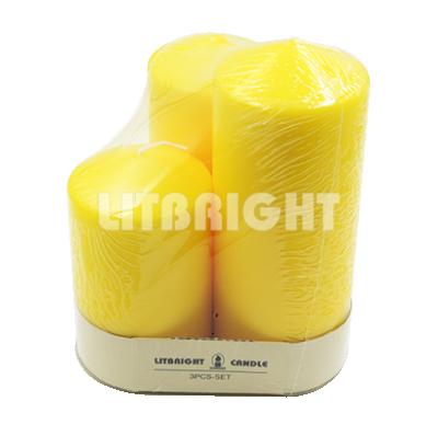 China Birthdays 75MM Diameter Party Birthday Candles Wholesale Excellent Quality White Pillar Candle for sale