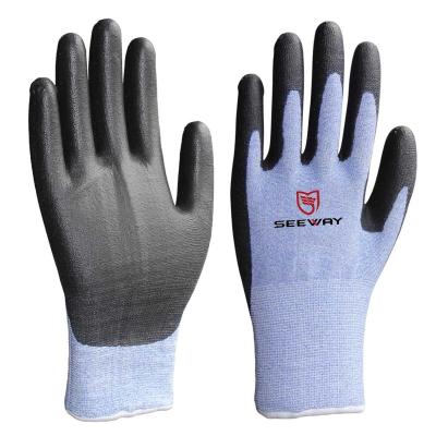 China Cut resistant ultra thin to cut resistant gloves with PU palms for sale