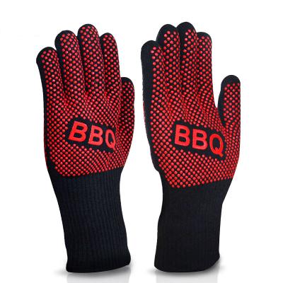 China SEEWAY Industrial Heat Resistant up to 662F (350C) Oven Gloves for Multiple Grill Styles Can Be Customized for sale