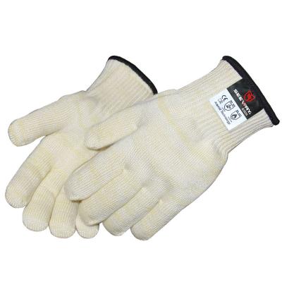 China Safety Heat Resistant Hand Fireproofing Gloves EN407 Certified for sale