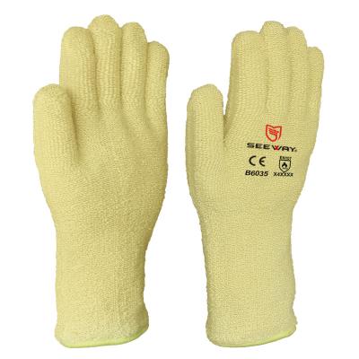 China Outdoor Hot Resistant 1112F Looped Pile Gloves With Flame Retardant for sale