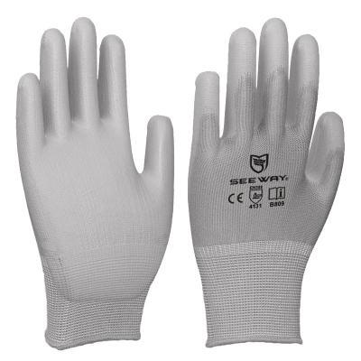 China 48-101 Abrasion Resistant Palm and Finger Dots Coated Gloves for sale