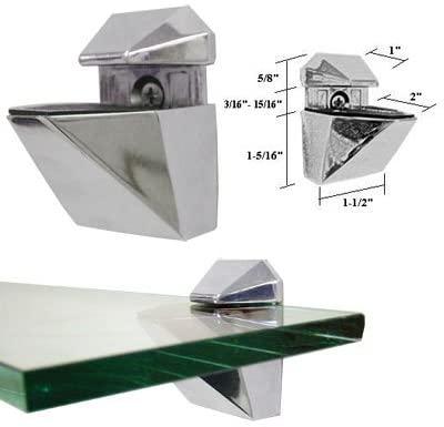 China LESLIE Glass Shelf Bracket Various Styles Glass Bracket For Glass for sale