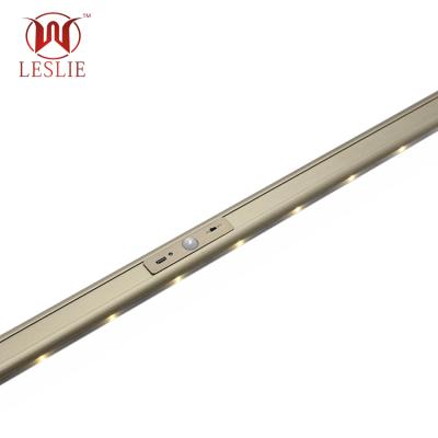 China LESLIE Lighting USB LED Cabinet Hanger Sensor Wardrobe Left Rail Fill Light 5 Hour Charge for sale